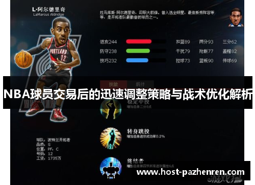 NBA球员交易后的迅速调整策略与战术优化解析 NBA球员交易后的迅速调整策略与战术优化解析